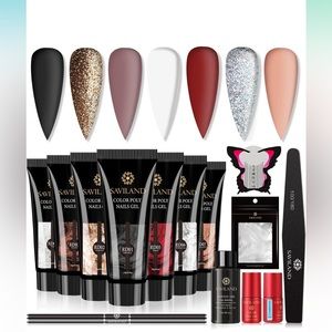 Saviland Nail Kit, manicure, gel, poly nails, unopened